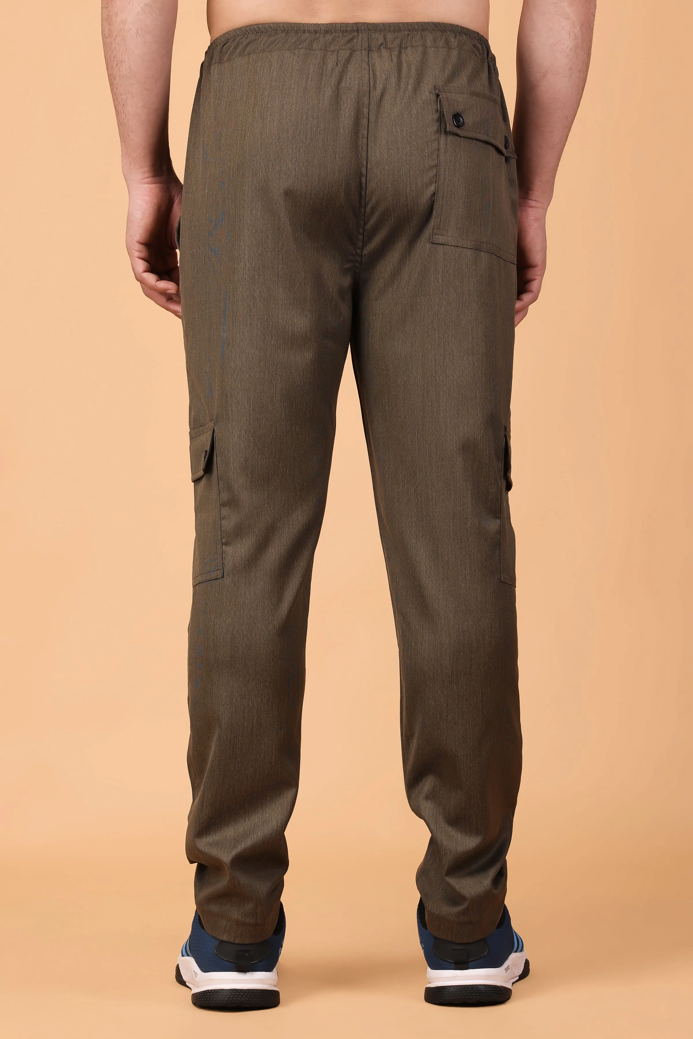 Cinnamon Textured Stretchable Cargo