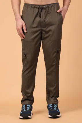 Cinnamon Textured Stretchable Cargo