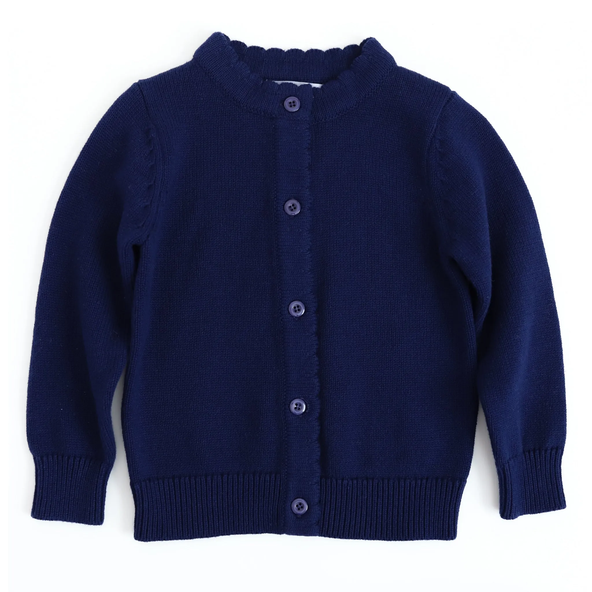 Classic Knit Cardigan - Bright Navy