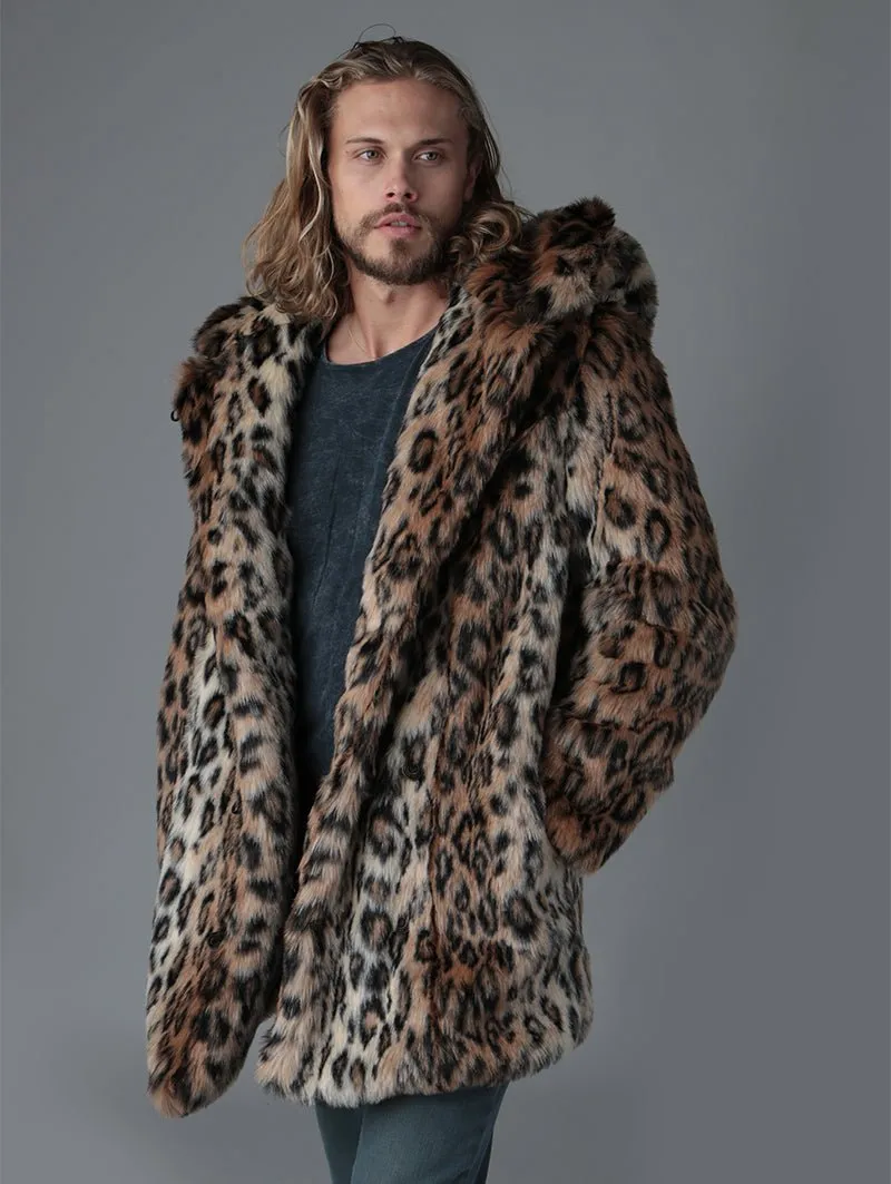 Classic Leopard Faux Fur Coat