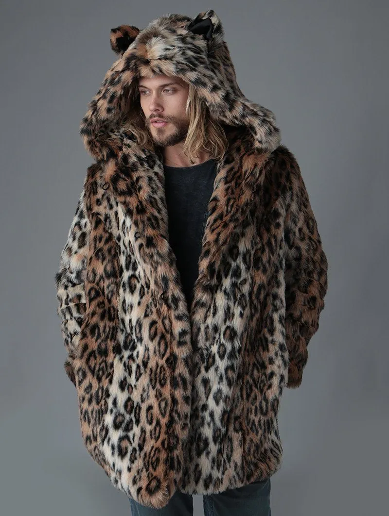 Classic Leopard Faux Fur Coat