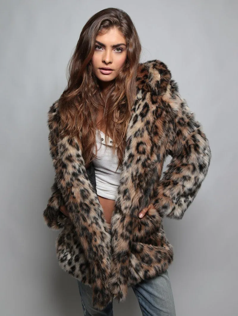 Classic Leopard Faux Fur Coat