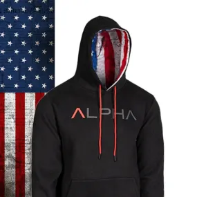 Classic Lined Hoodie | Alpha American Flag