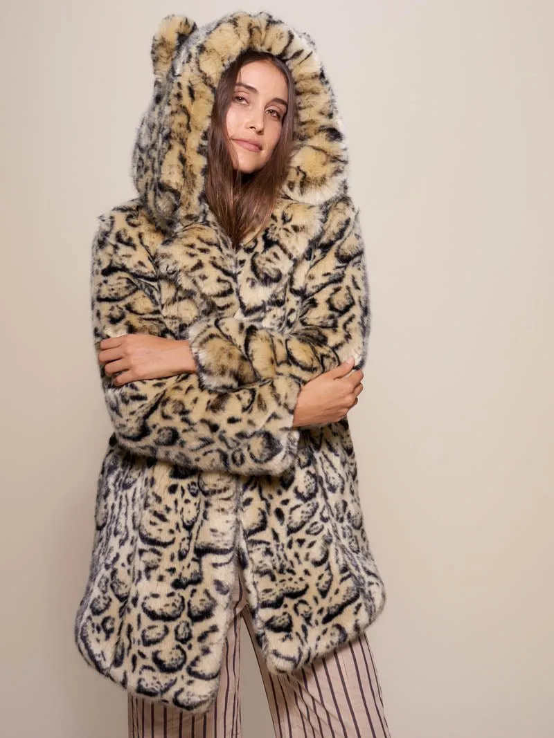 Classic Ocelot Luxe Faux Fur SpiritHood Coat