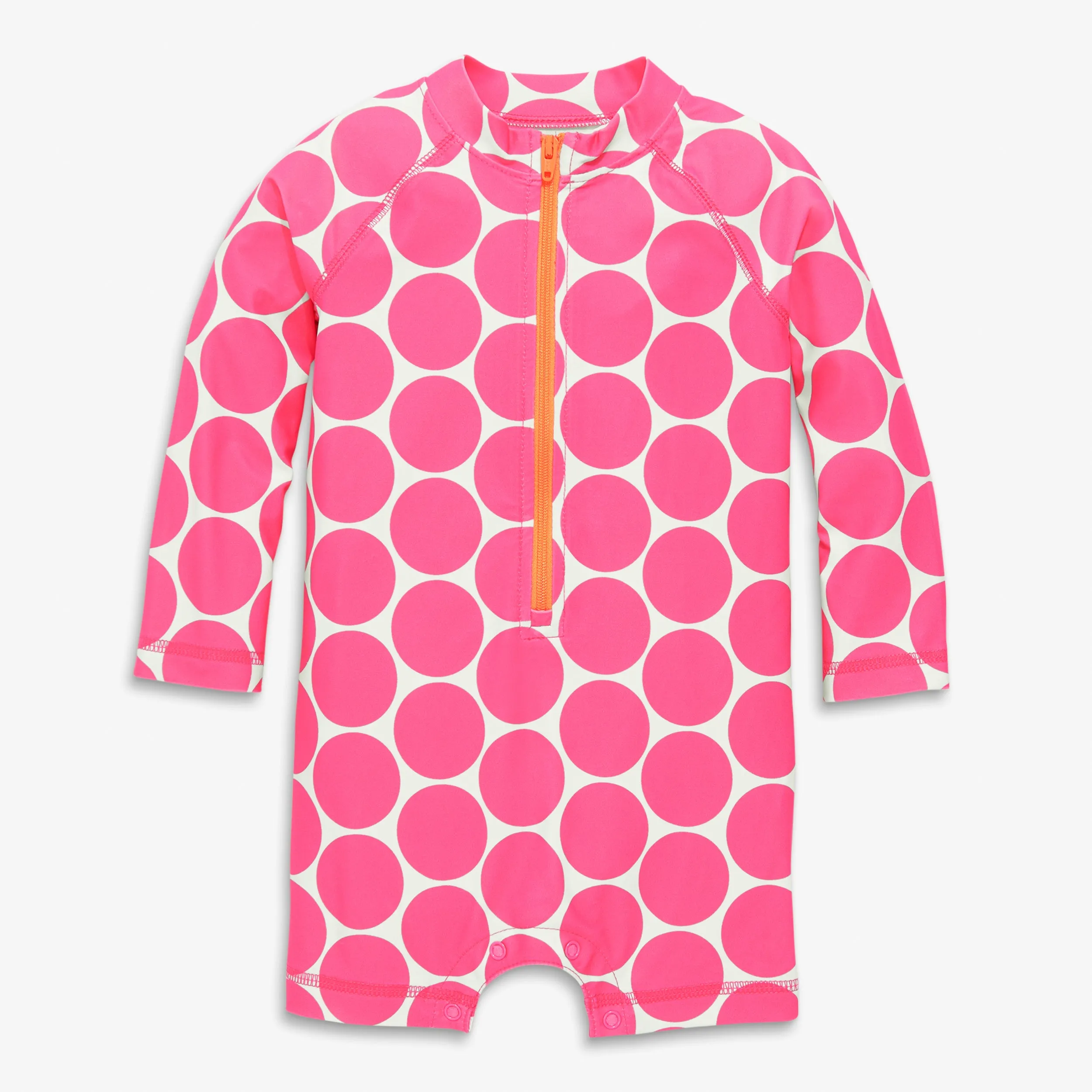 Clearance baby one-piece rash guard in dot