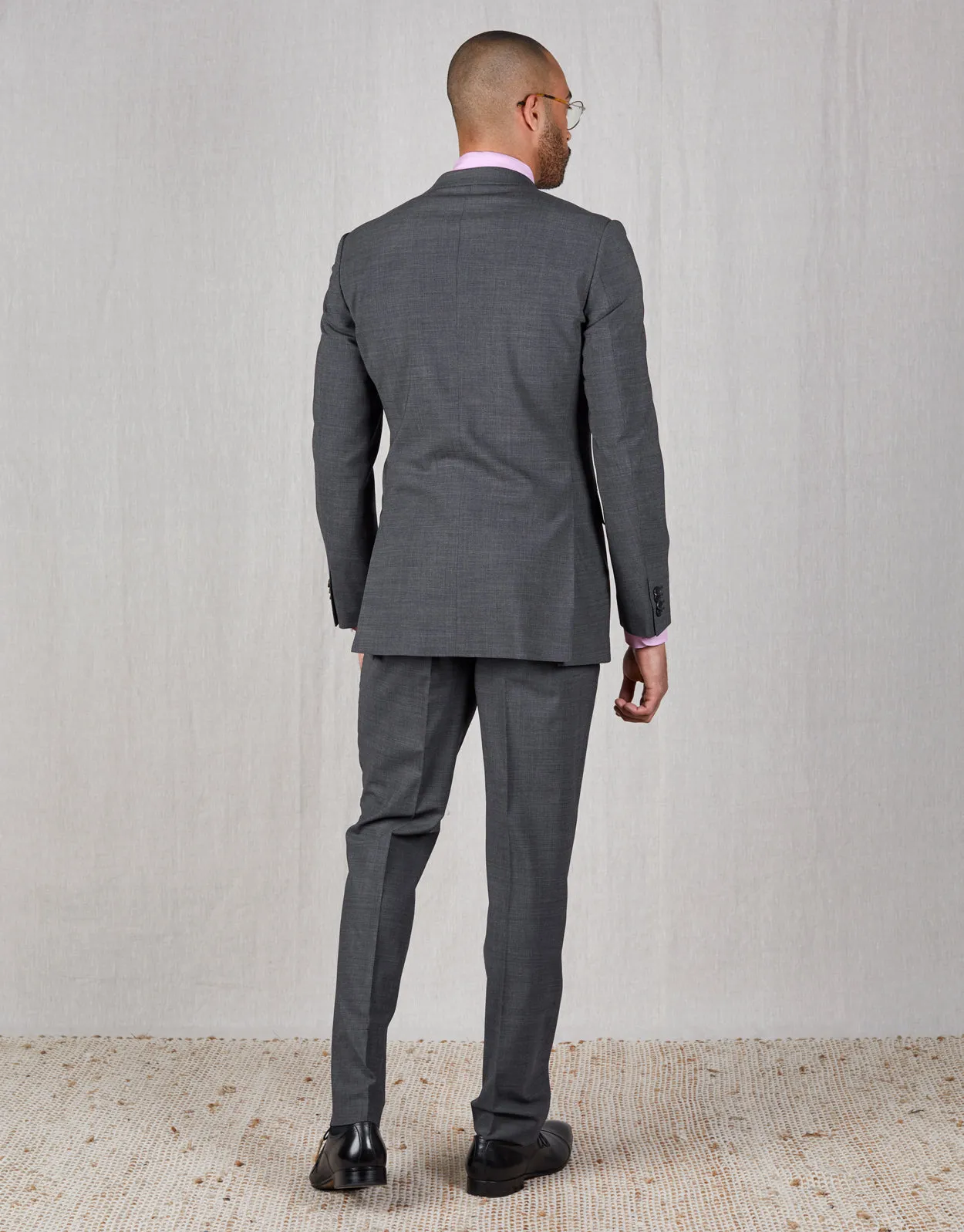 Cooper Navy Textured Stretch Two Piece Suit