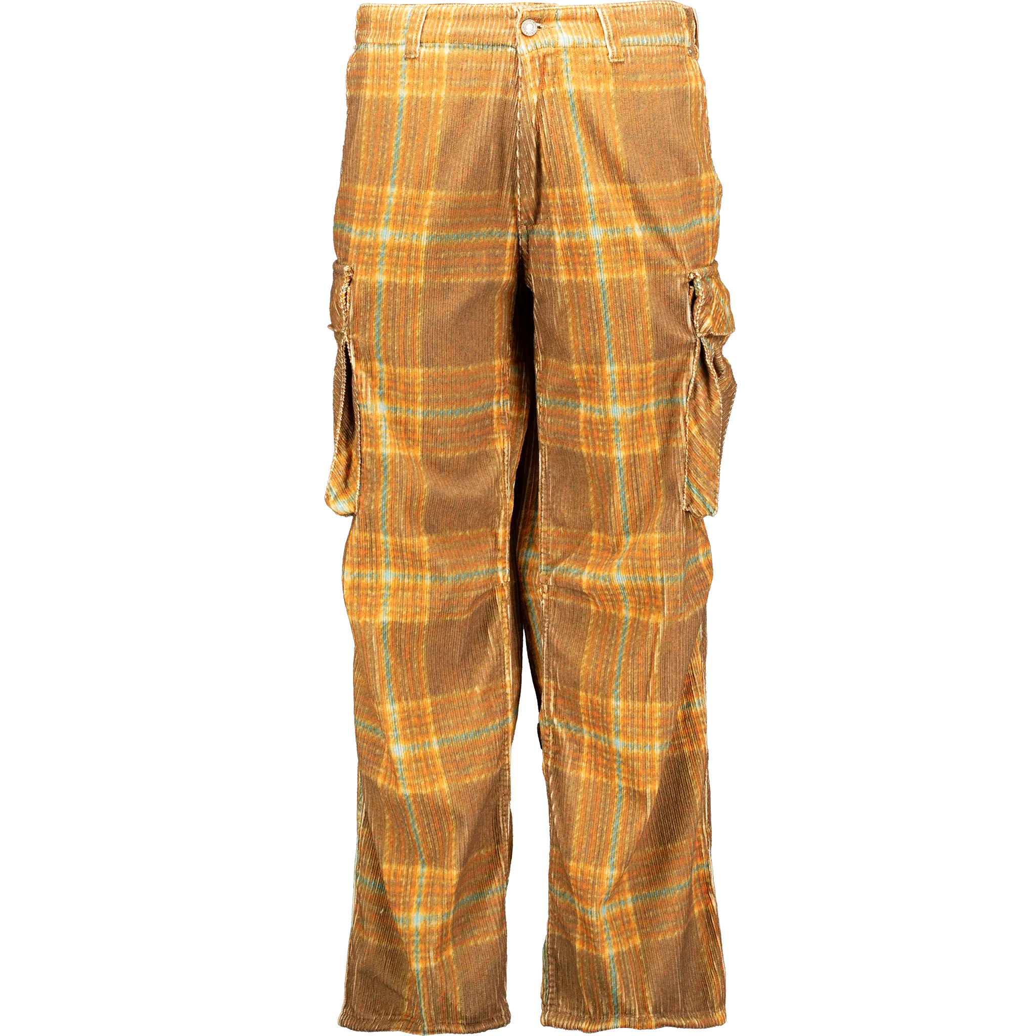 Corduroy Printed Cargo Pants Woven