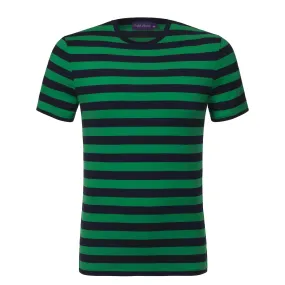 Crew-Neck Pima Cotton T-Shirt in Green