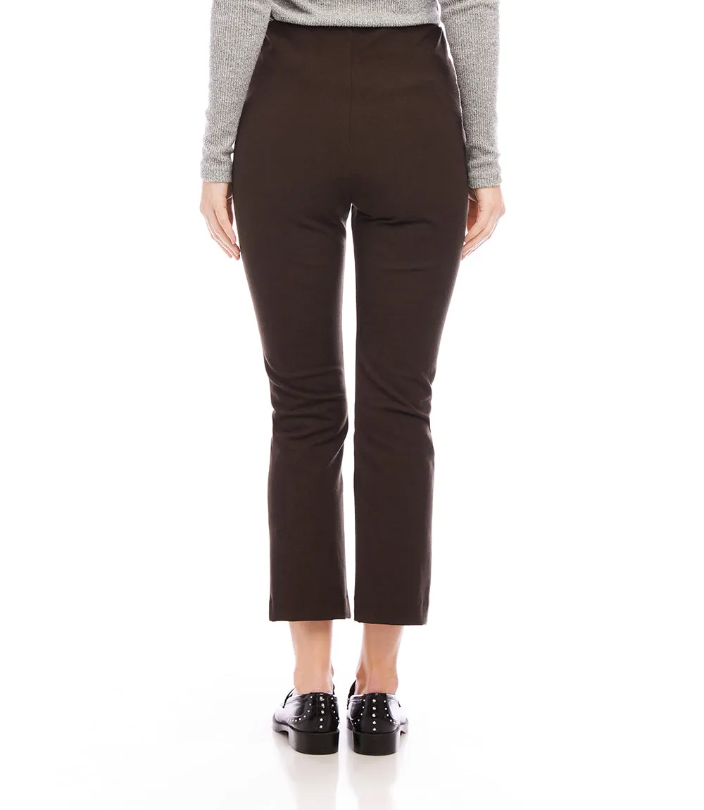 Cropped Pintuck Pants