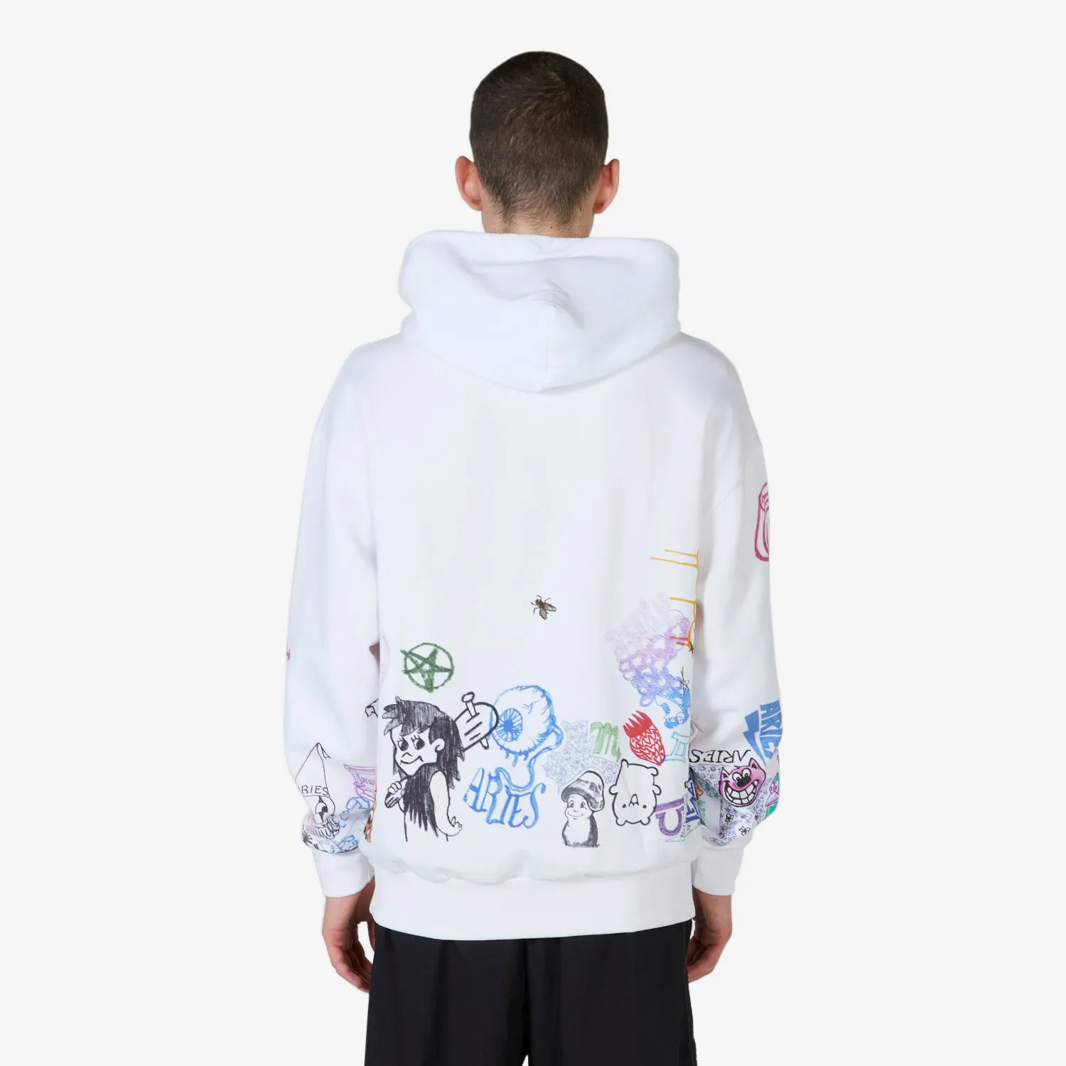 Doodle Hoodie White