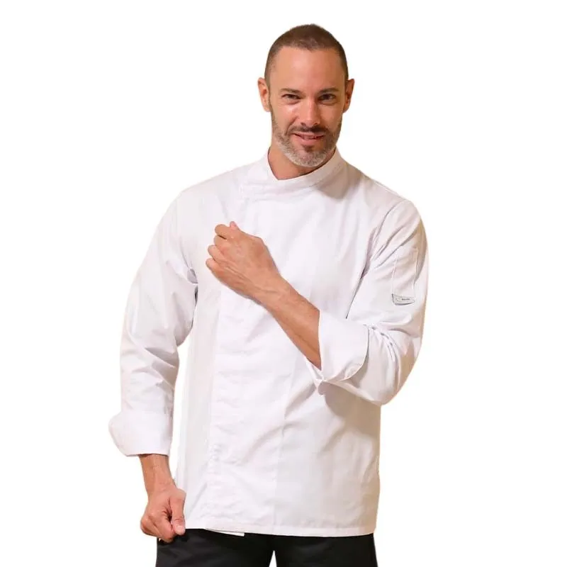 Eco-responsible Long Sleeve Kitchen Coat for Men - MANELLI