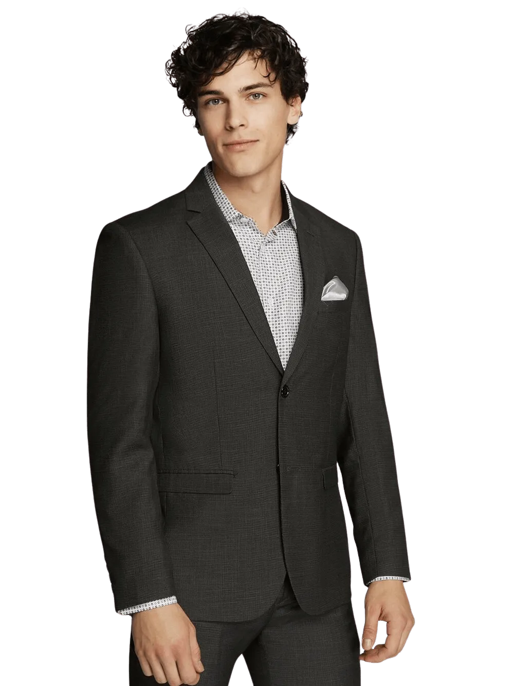 Evan Charcoal Micro Check Suit