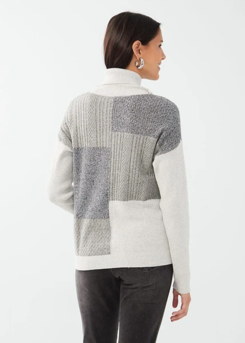 FDJ Patchwork Cable Sweater