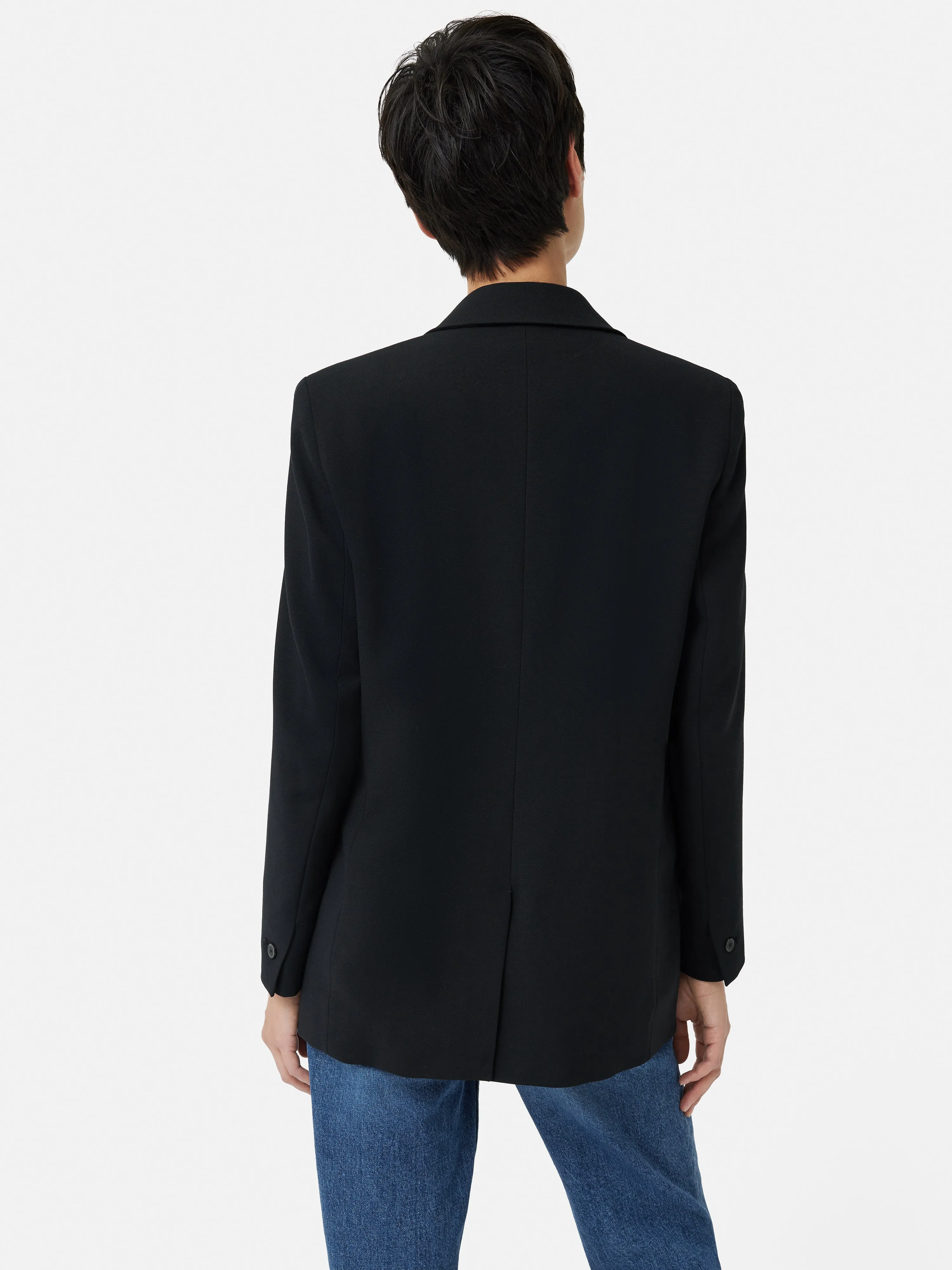 Fluid Twill Knox Blazer | Black