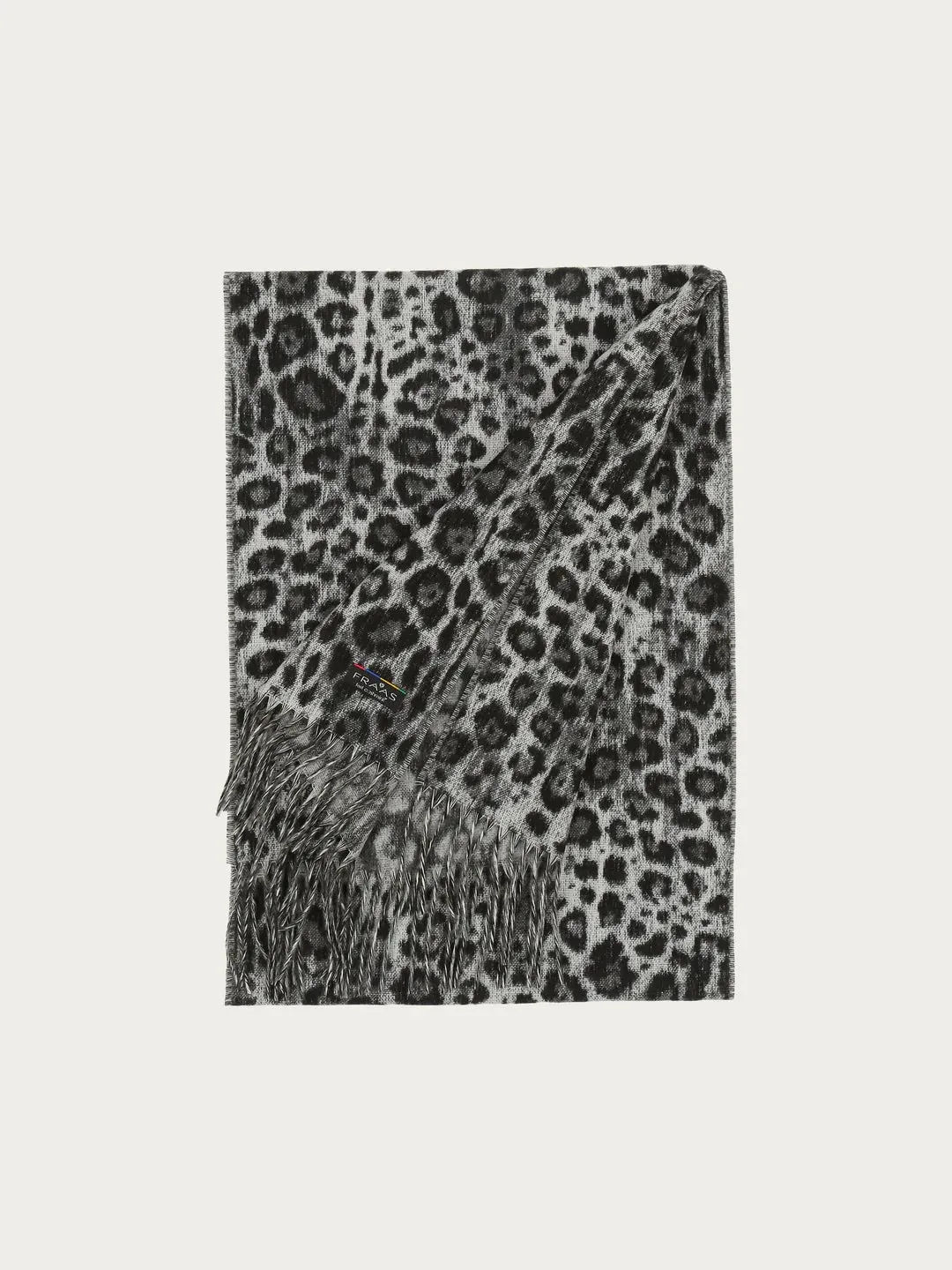 Fraas Cashmink Scarf With Leopard Design