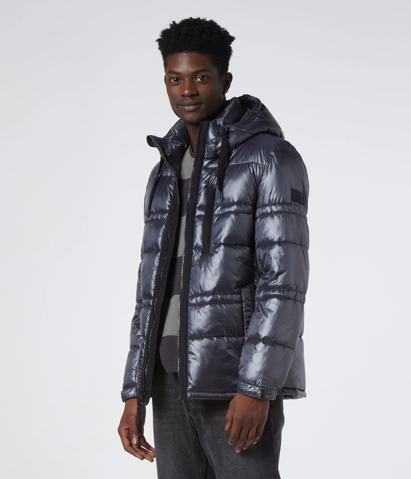 Gotham Quilted Jacket With Removable Hood