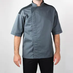 GRAY Long Sleeve or Short Sleeve Kitchen Coat - MANELLI