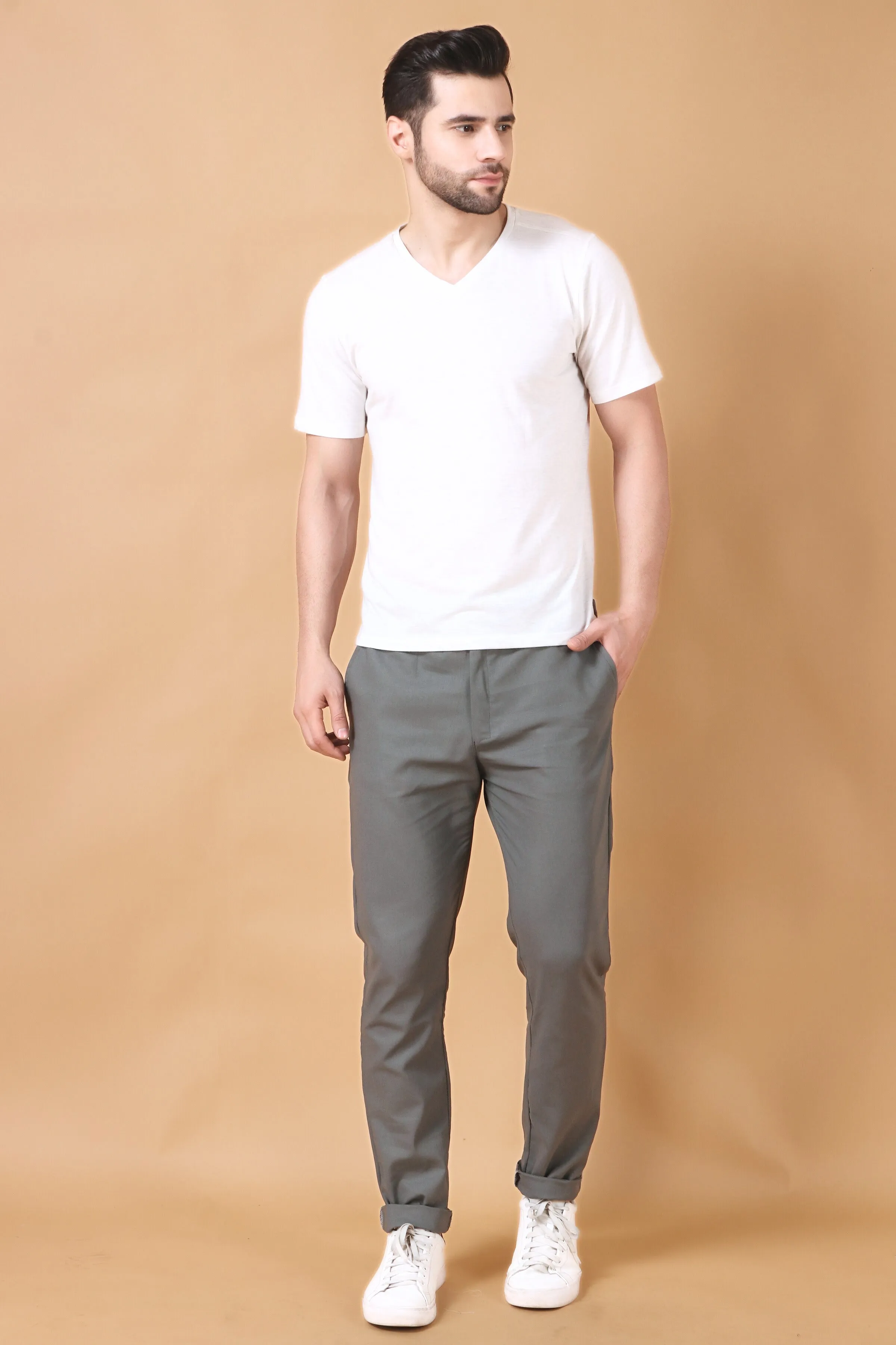 Grey Cotton Cargo