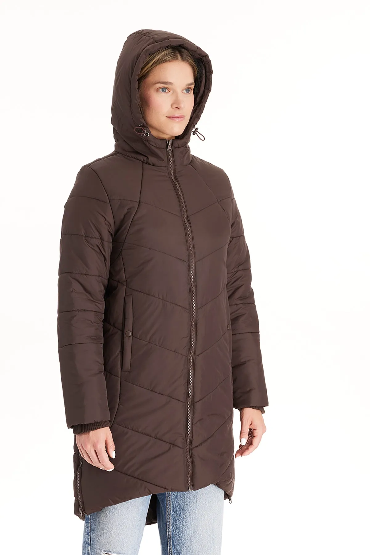 Harper 3 in 1 Maternity Coat Cocoon Mid Thigh