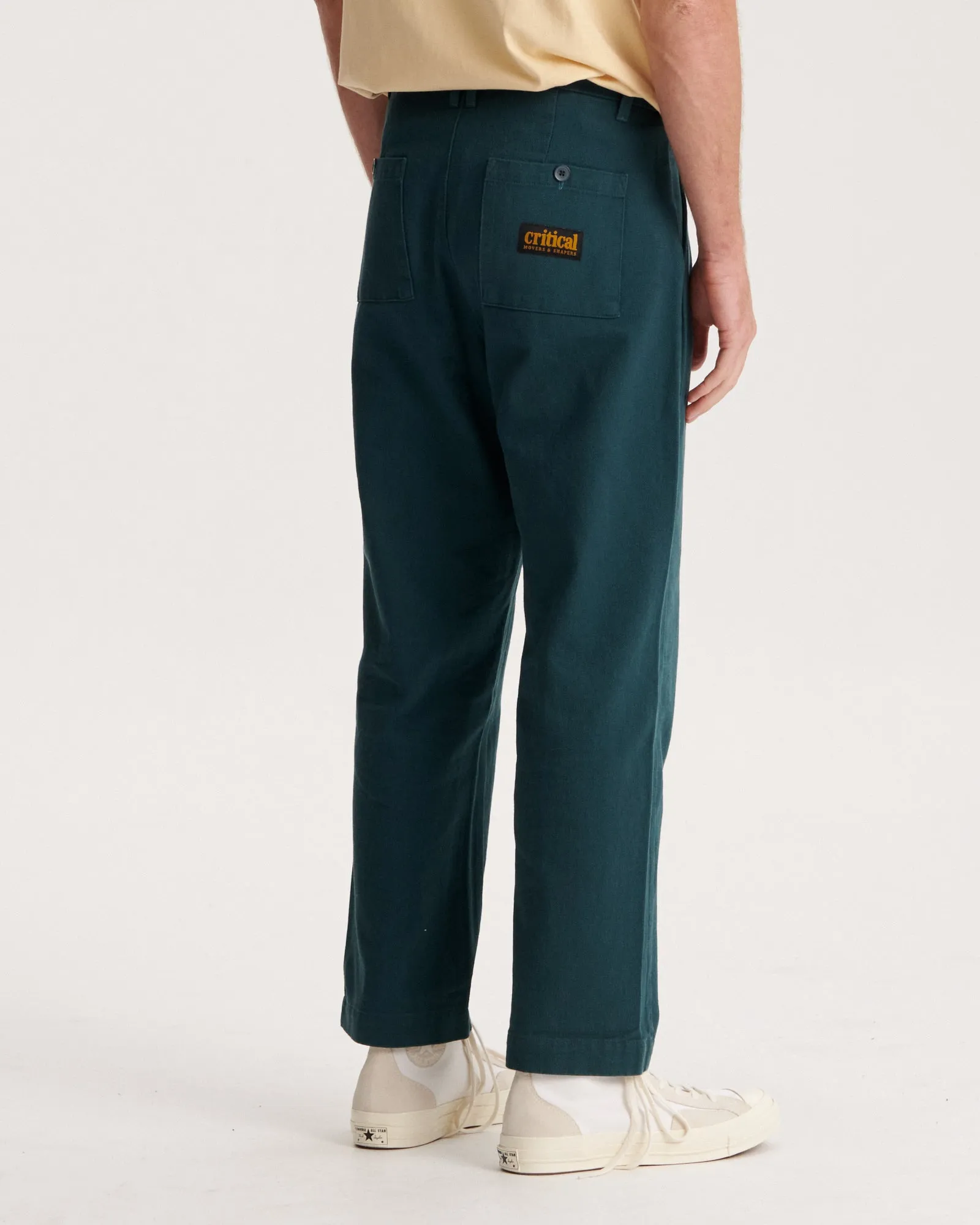 Harro Twill Pleat Pant - Green