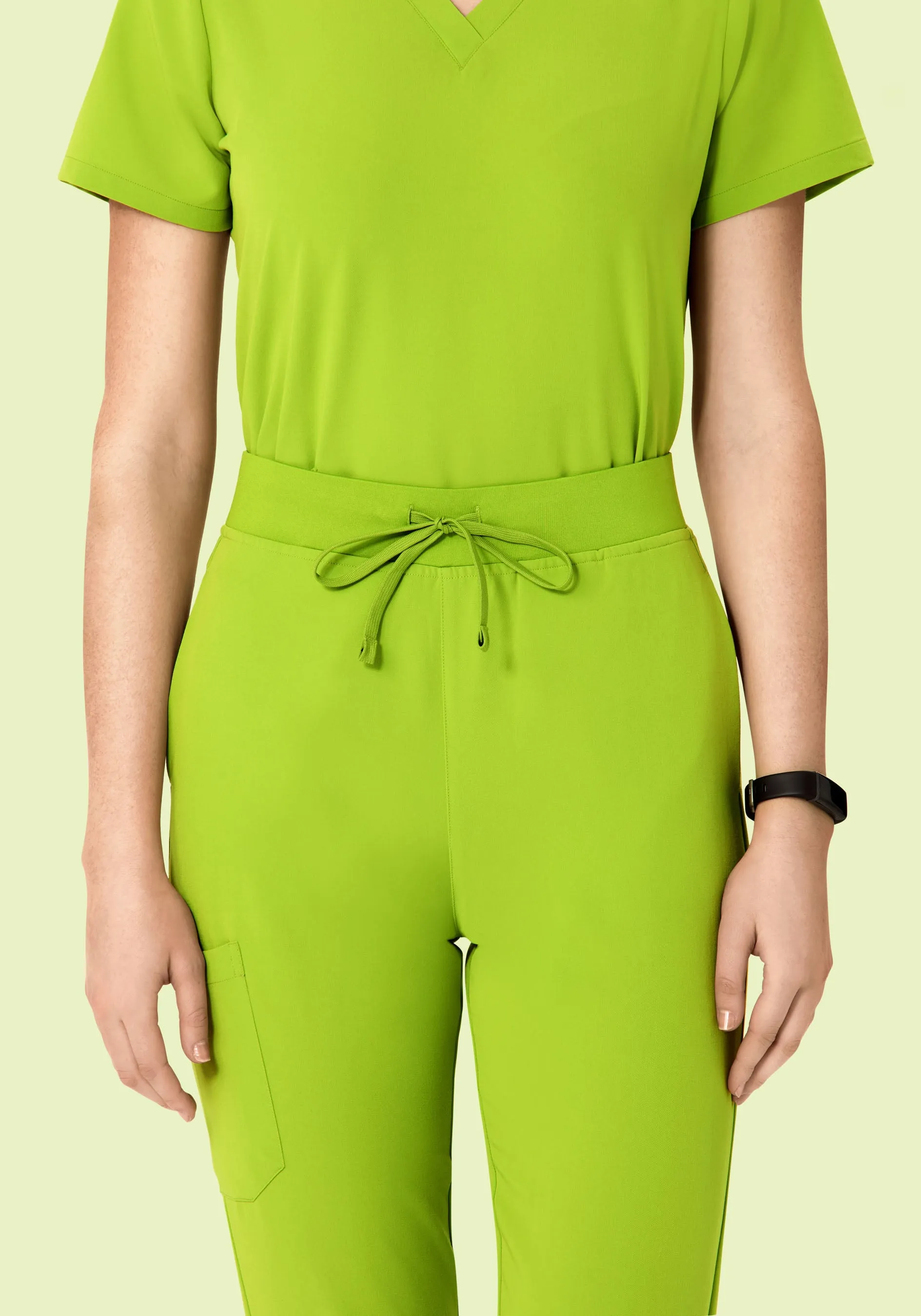 High Waisted Joggers Apple Green