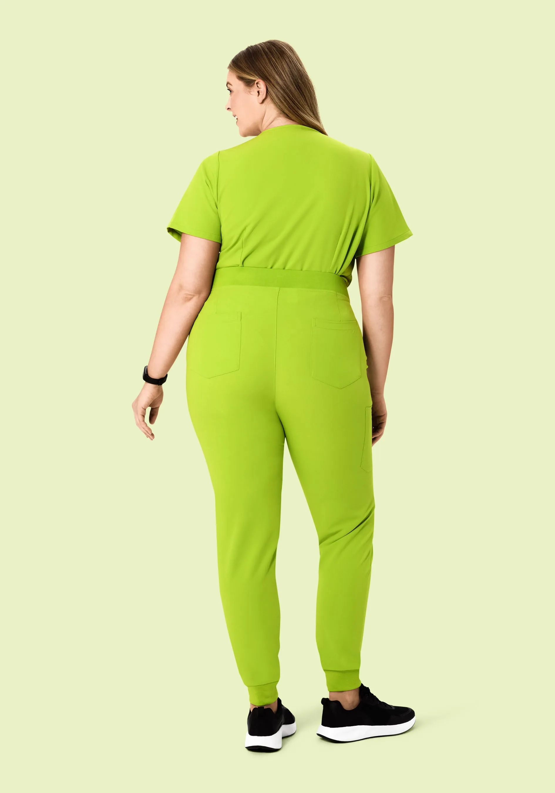 High Waisted Joggers Apple Green