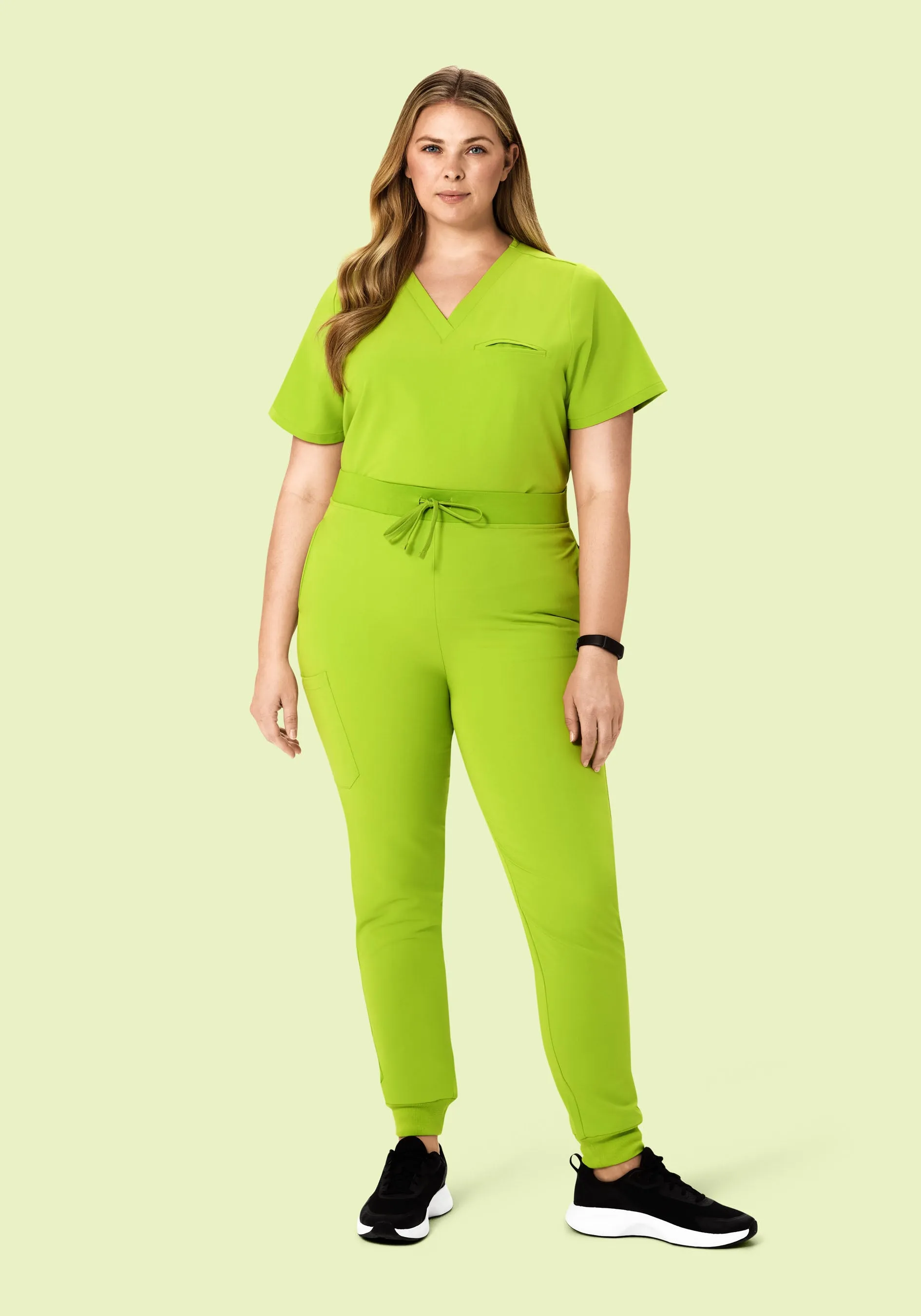 High Waisted Joggers Apple Green