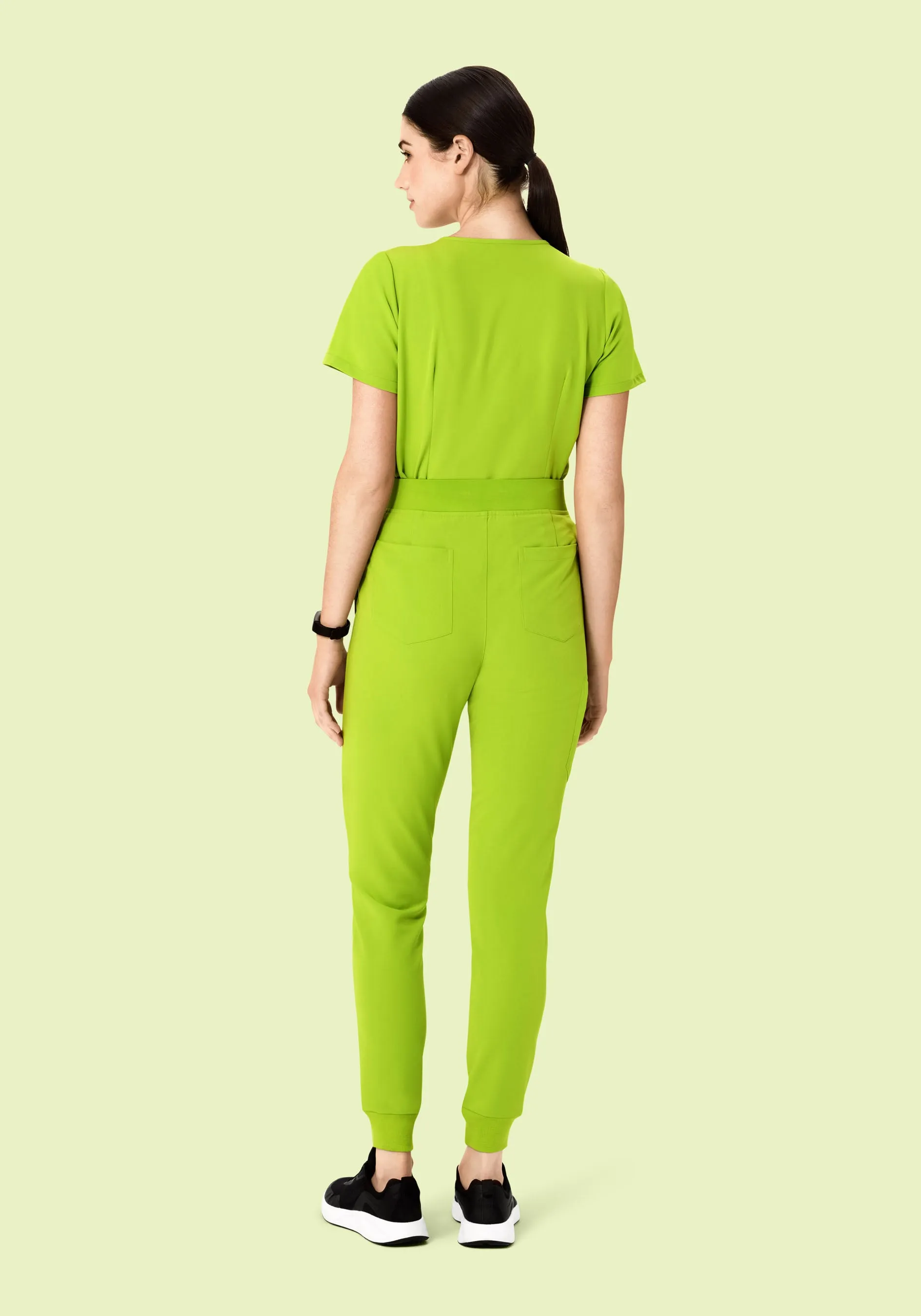 High Waisted Joggers Apple Green