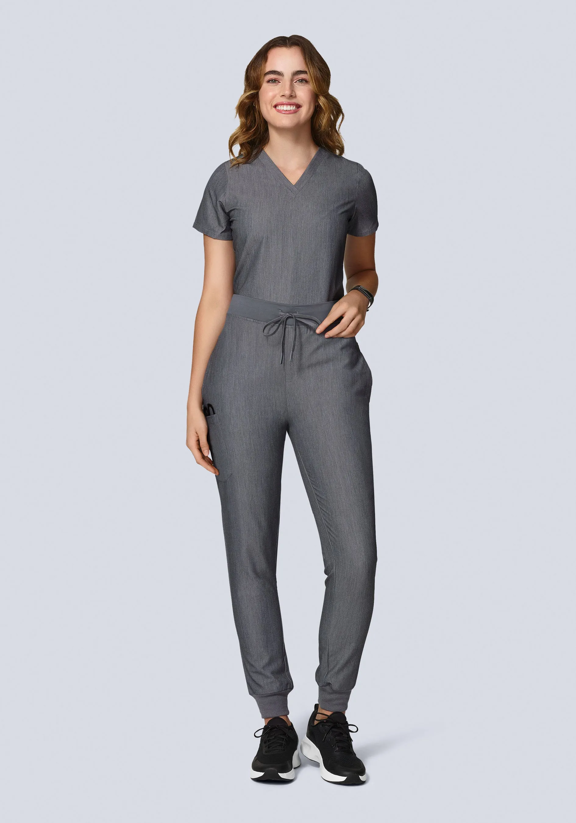 High Waisted Joggers Gray