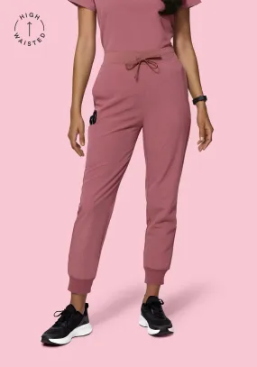 High Waisted Joggers Mauve