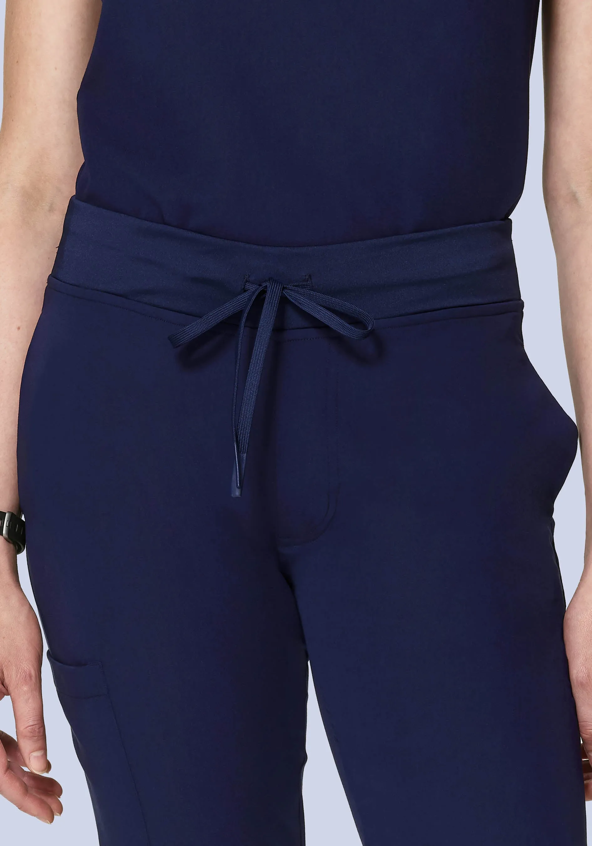 High Waisted Joggers Navy