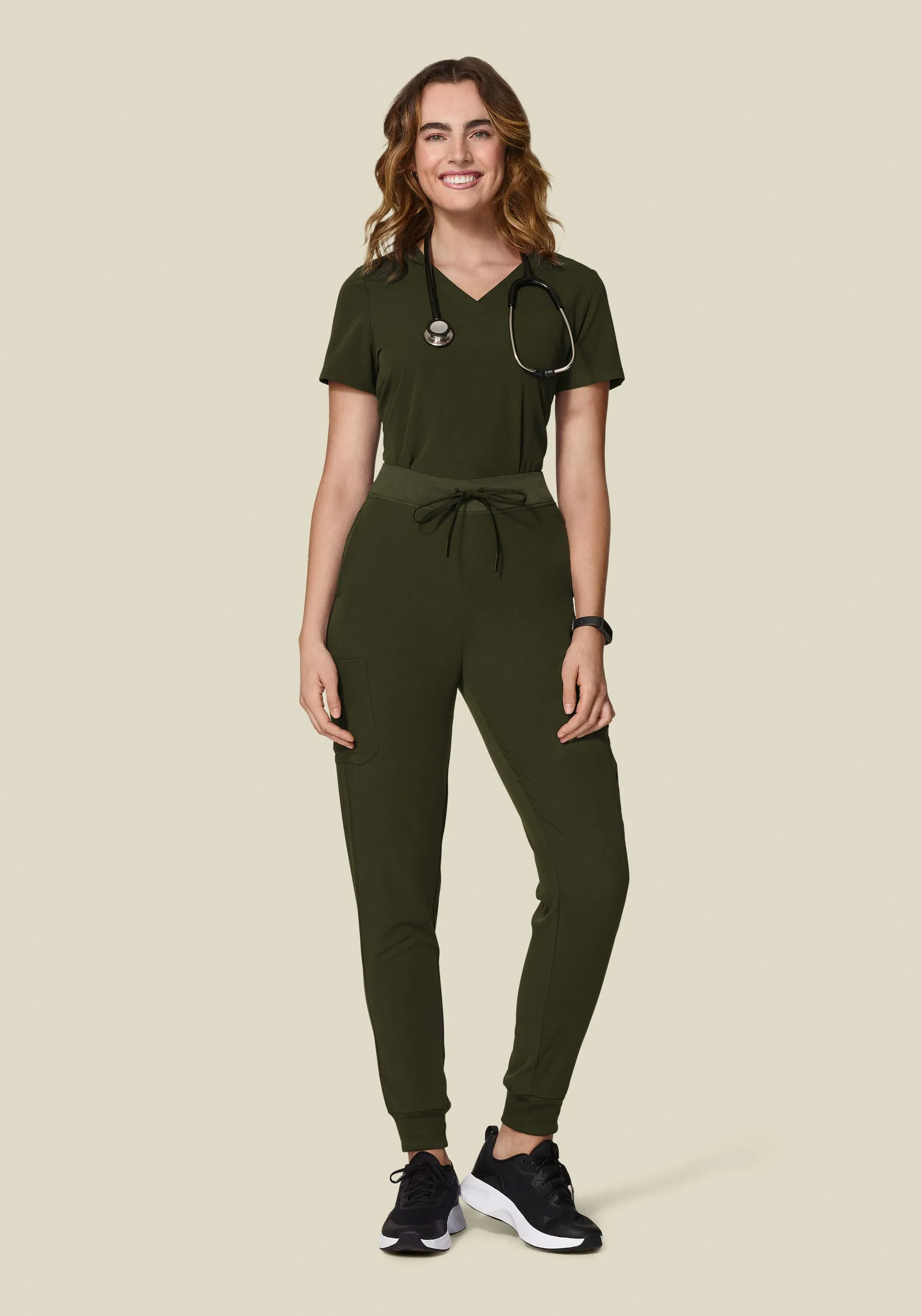 High Waisted Joggers Olive