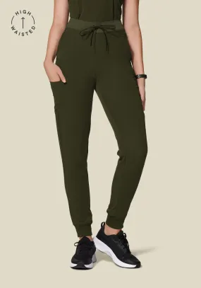 High Waisted Joggers Olive