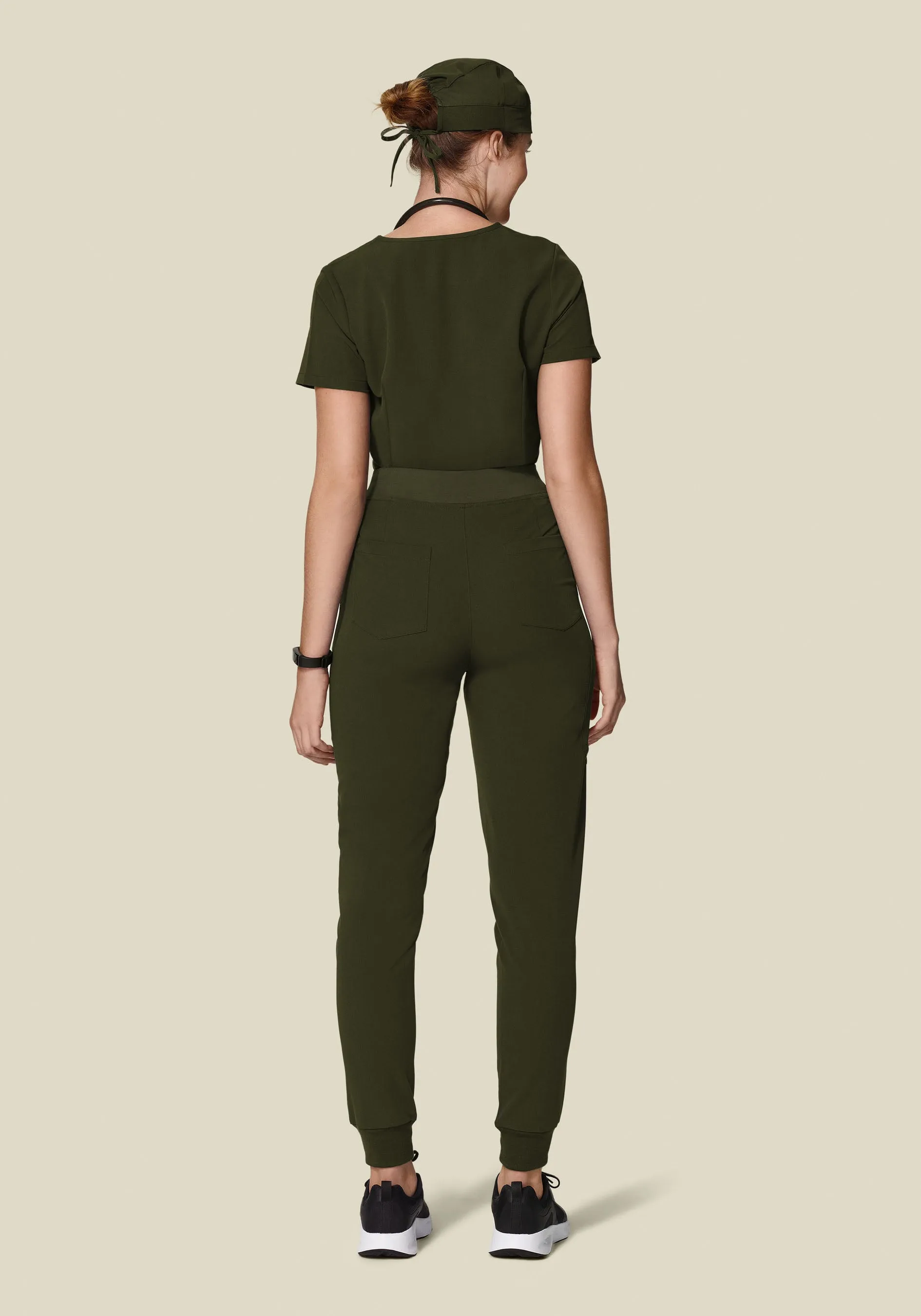 High Waisted Joggers Olive