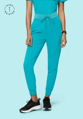 High Waisted Joggers Teal