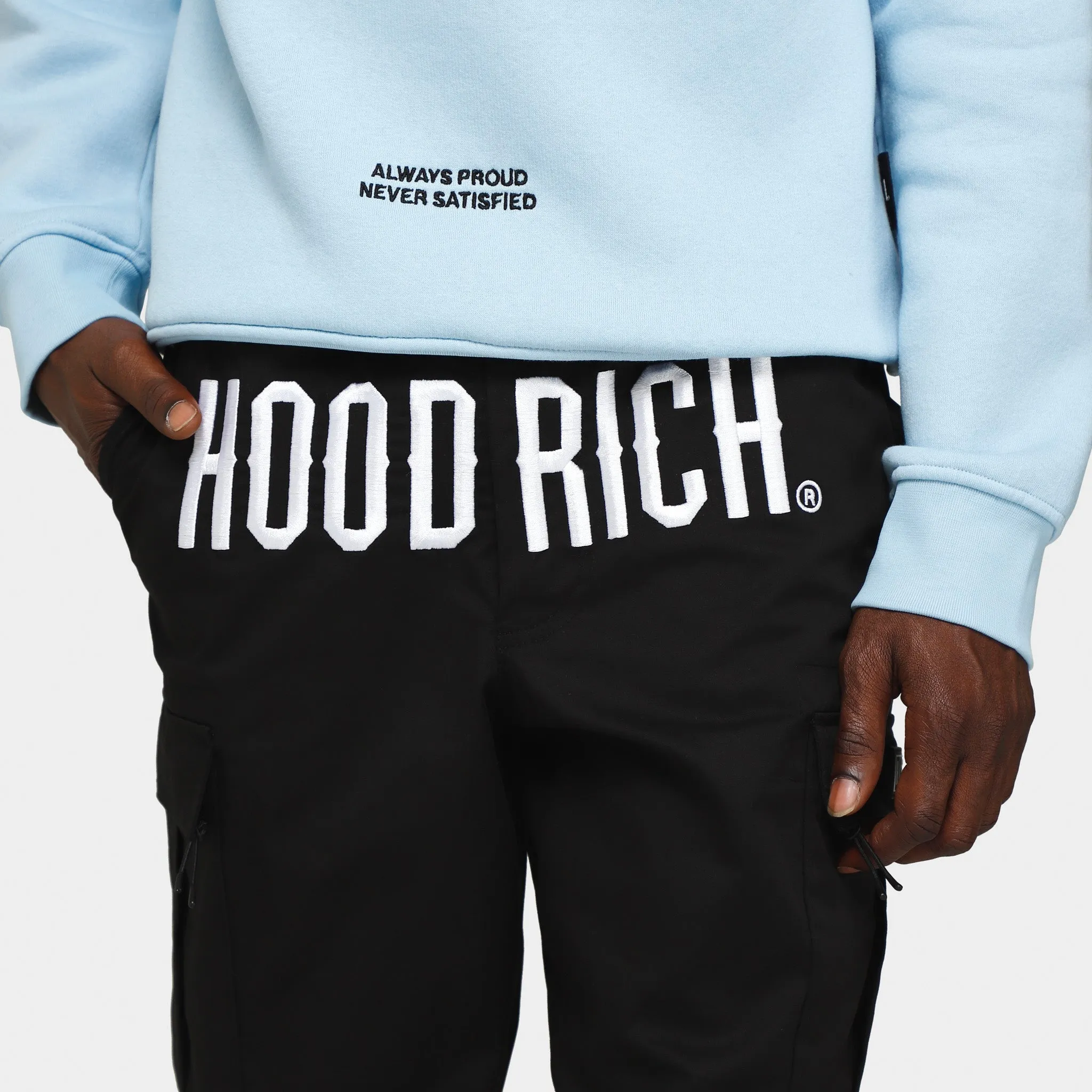 Hoodrich OG Trek Cargo Pants Black / White