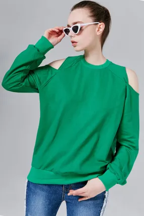 Jackie Cutout Shoulder Sweatshirt