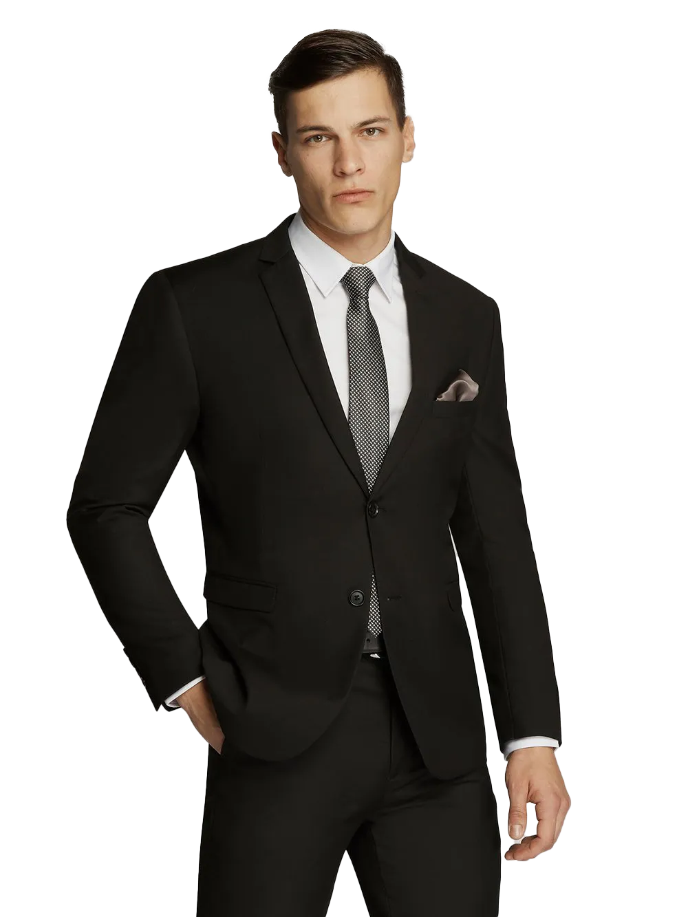 Jasper Slim Fit 2 Button Plain Suit