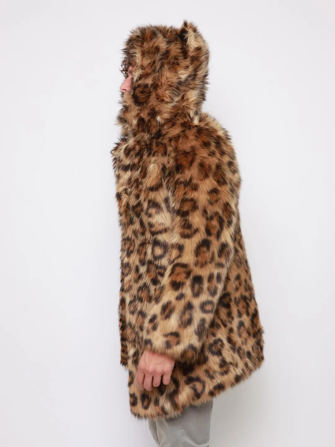 Javan Leopard Classic Faux Fur Coat *Almost Purfect*  | Men's