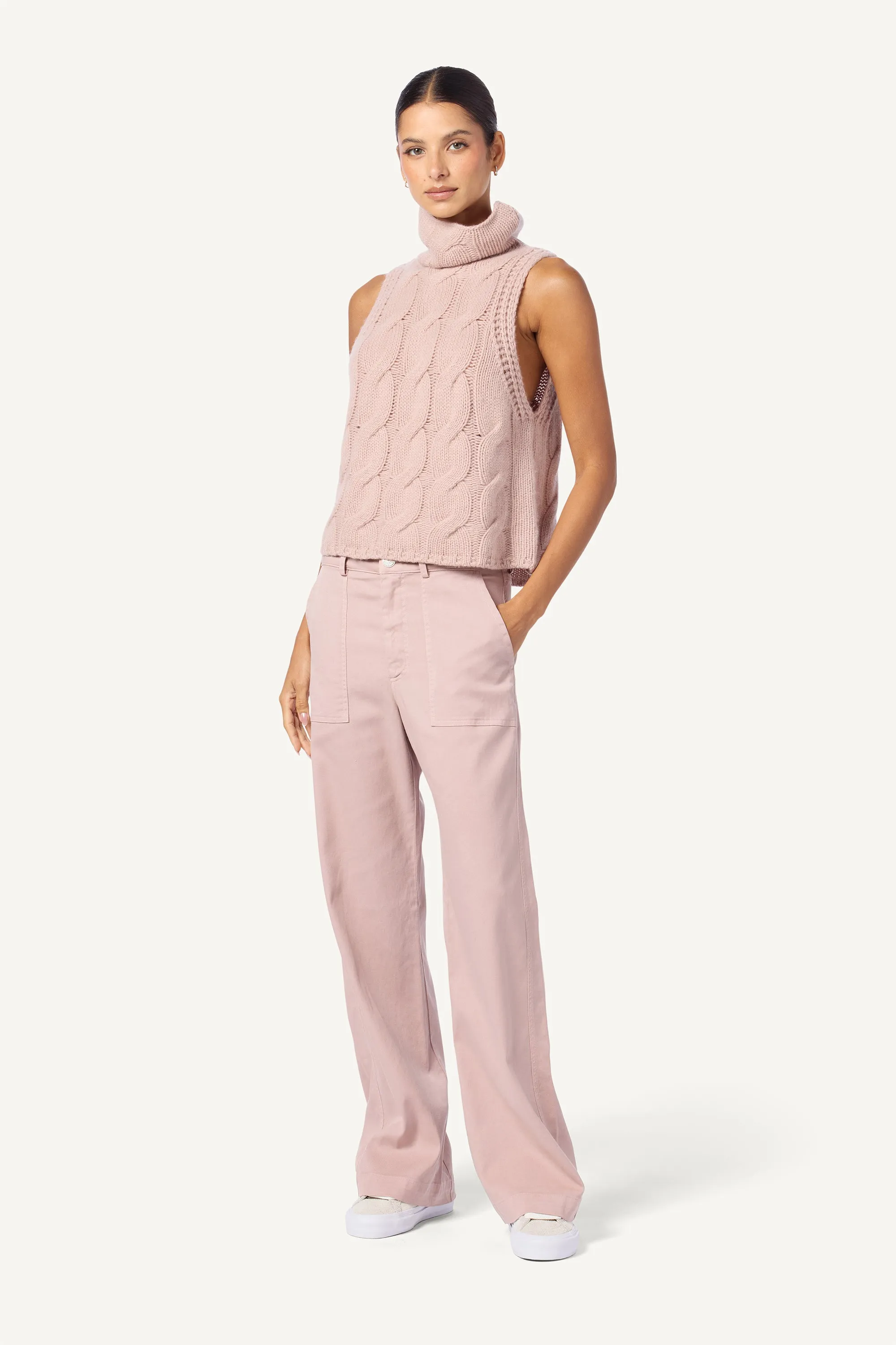 JOLENE FULL LENGTH UTILITY PANT | ADOBE ROSE