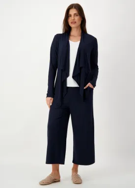 Joni Bamboo Waterfall Jacket - Navy