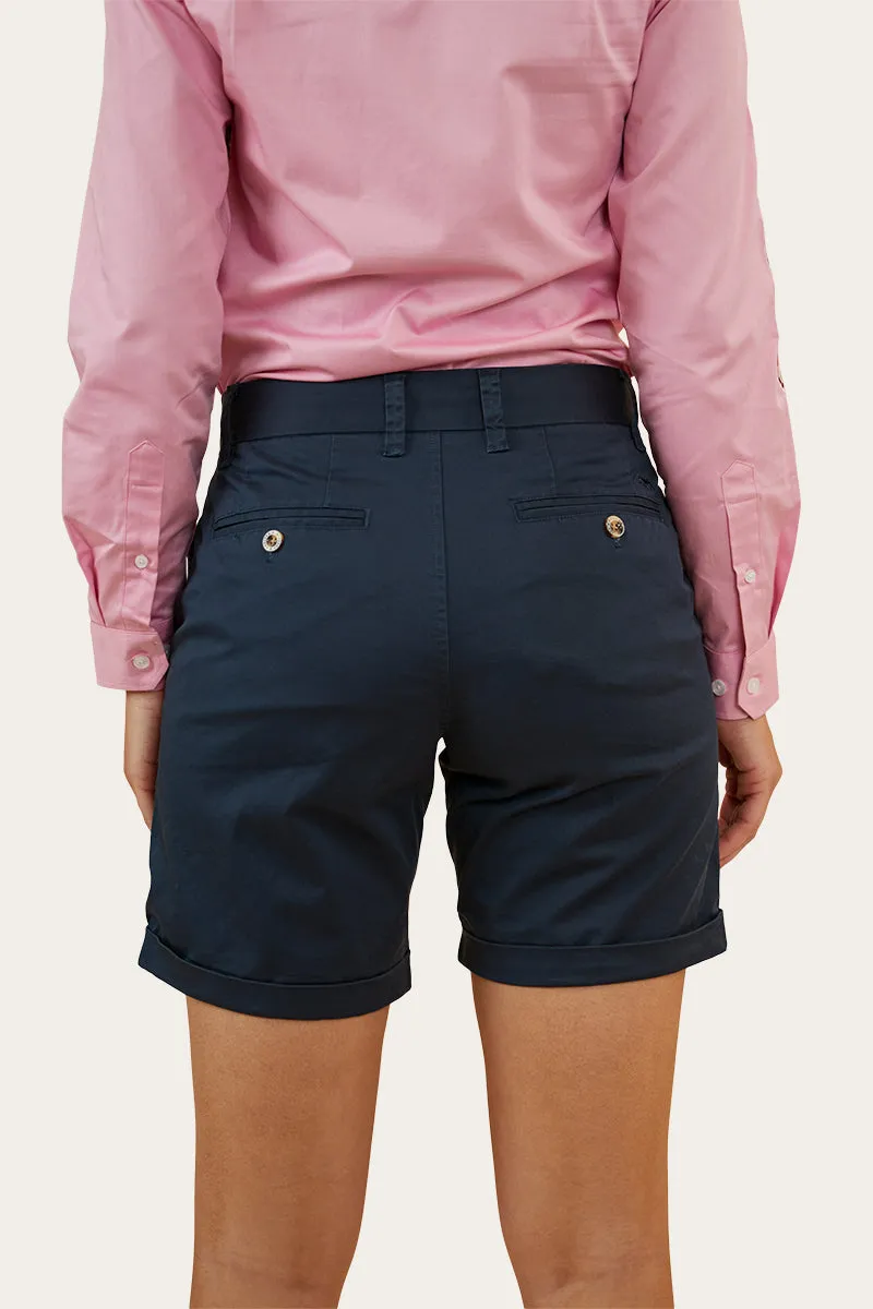 Julia Womens Chino Short - Dark Navy