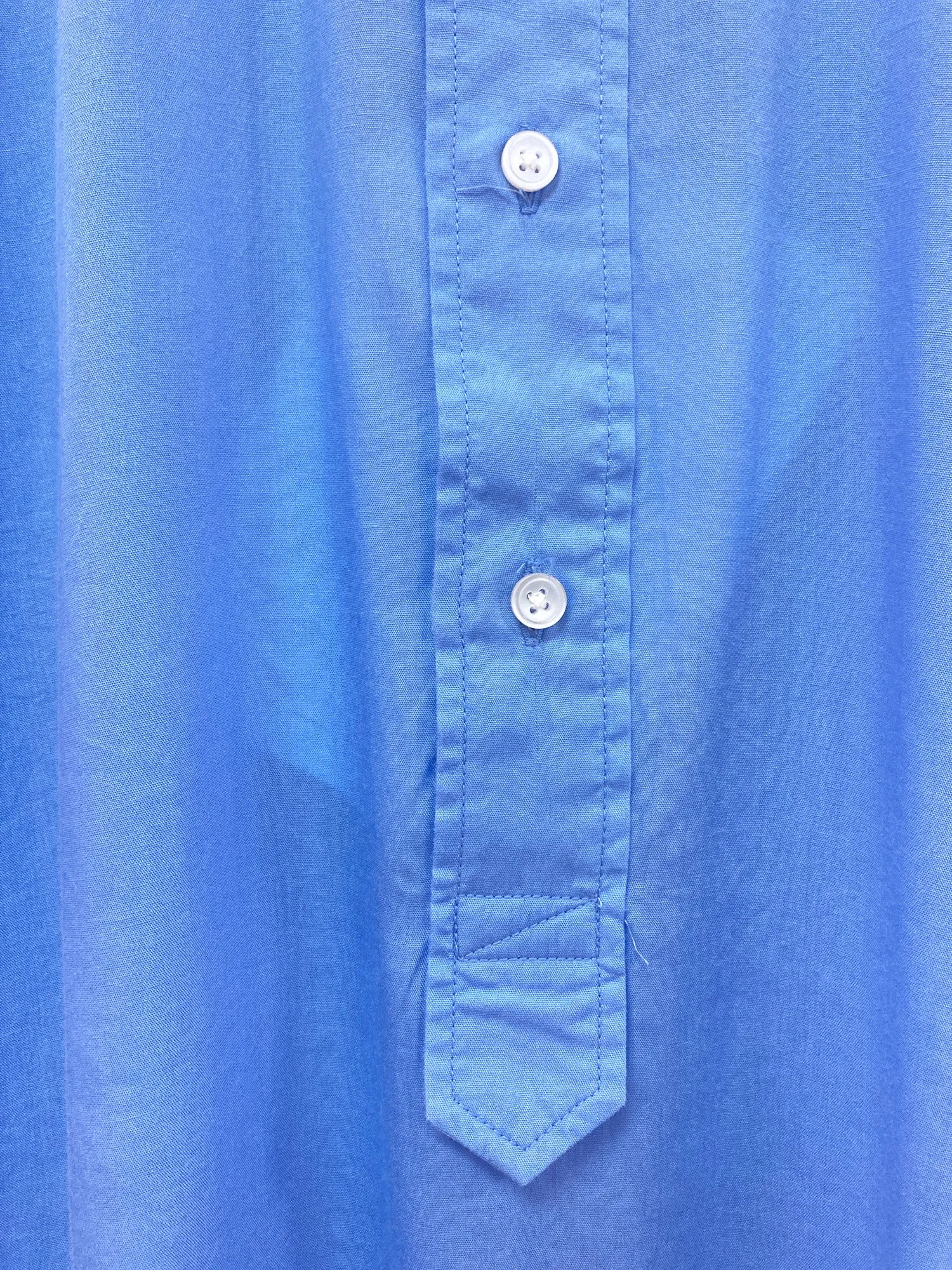 Kolor blue viscose drawstring hem short sleeve pullover shirt - size 2 M