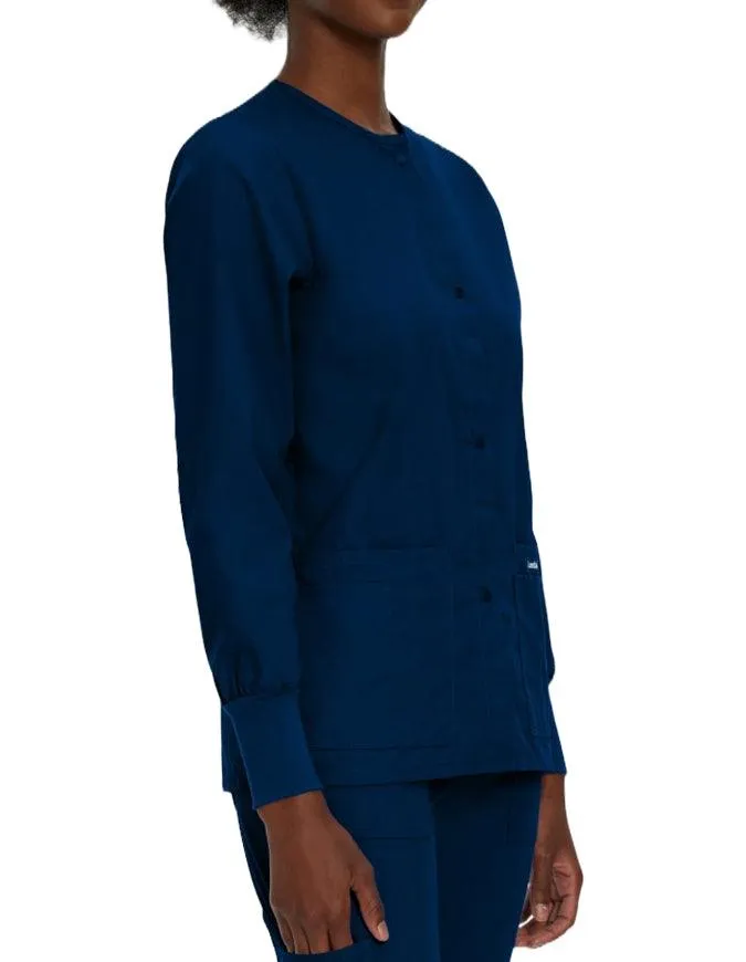 Landau 29 Inch Women's Snap Front Nursing Scrub Jacket