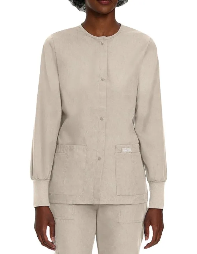 Landau 29 Inch Women's Snap Front Nursing Scrub Jacket