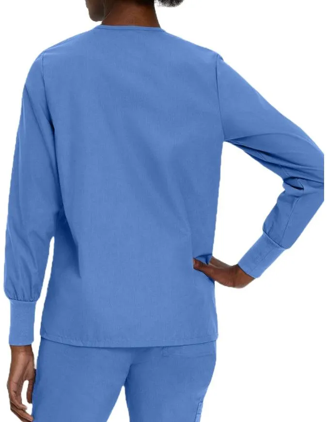 Landau 29 Inch Women's Snap Front Nursing Scrub Jacket