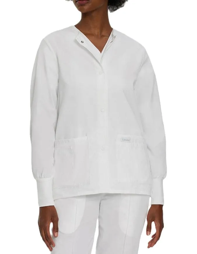 Landau 29 Inch Women's Snap Front Nursing Scrub Jacket