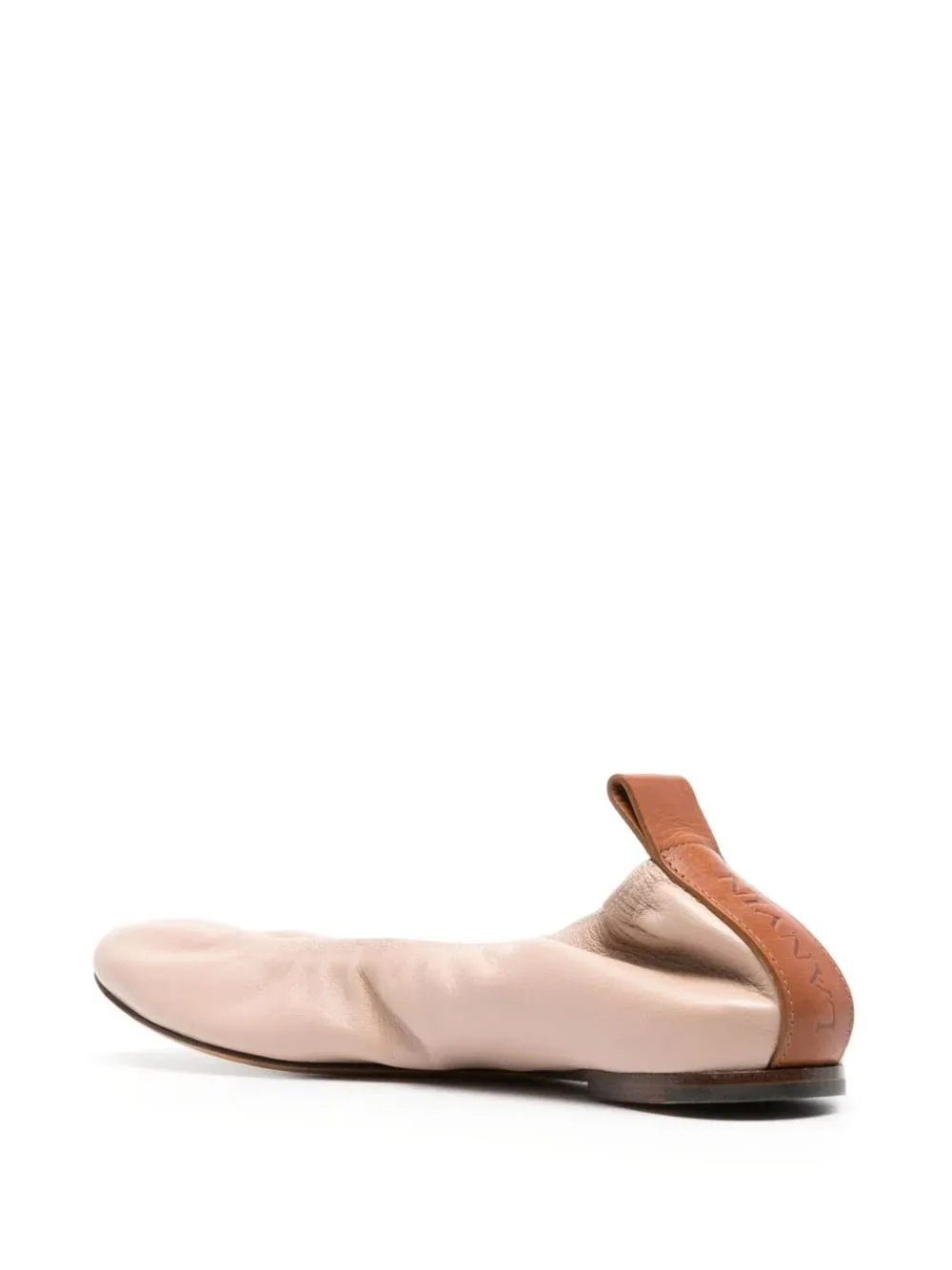 leather ballerina shoes