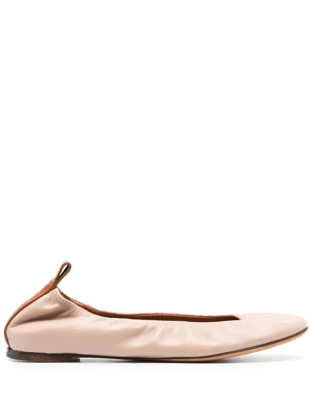 leather ballerina shoes