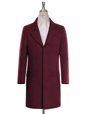 Long Coat | 60s Vintage Style Burgundy Winter Long Coat